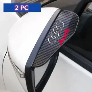 2Pcs Carbon Fiber Car Rearview Mirror Eyebrow Rain Cover For Audi A4 A3 A5 A6 A7 A8 Q3 Q5 Q7 Q8 B5 B6 B7 B8 B9 Q7 8P 8V 8L