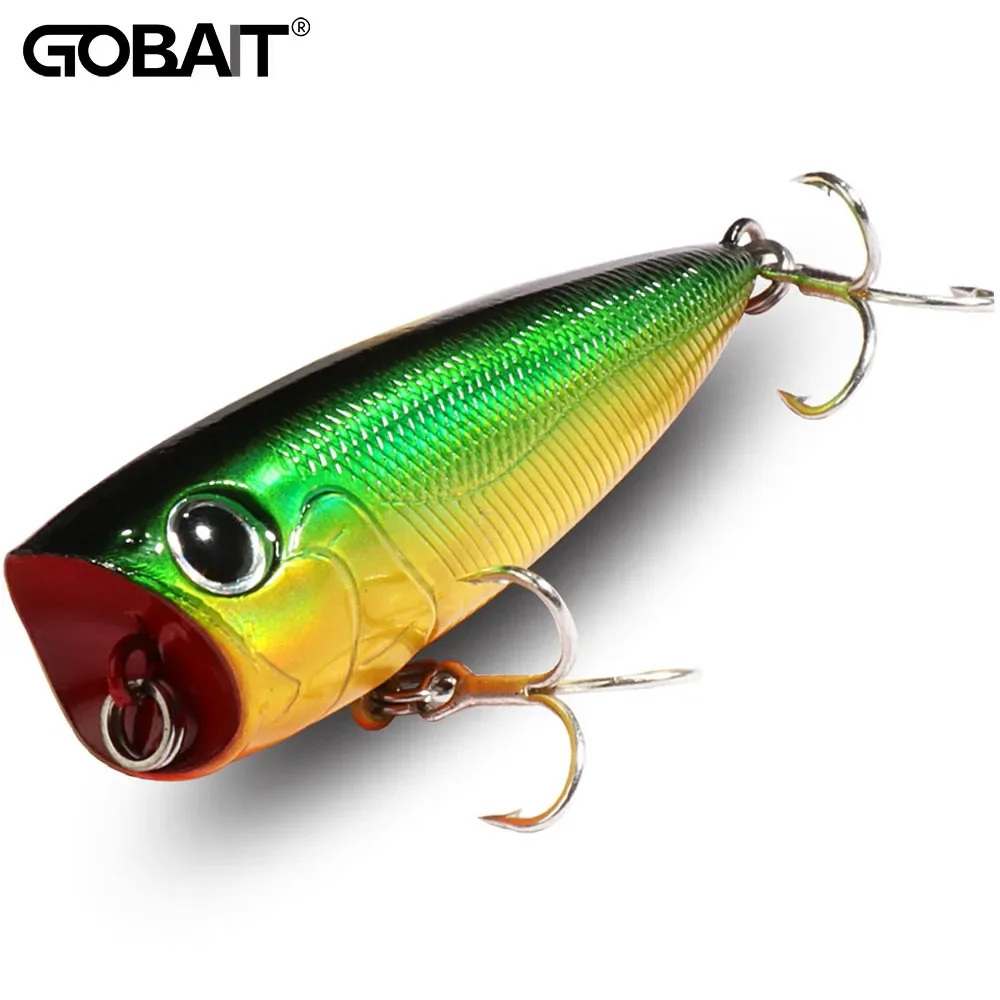 Top Water Popper 8g 6.5cm Lure Steel Ball Copper Ballast Balance Pesca Wobbler Floating Minnow Hook Tackle Rattle Cranbait Bait - 6