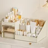 Cosmetic Organizer With Clear Drawer Countertop Organizer For Cosmetics, Lotion,Lipstick Ideal For Dressers Or Bathrooms 3