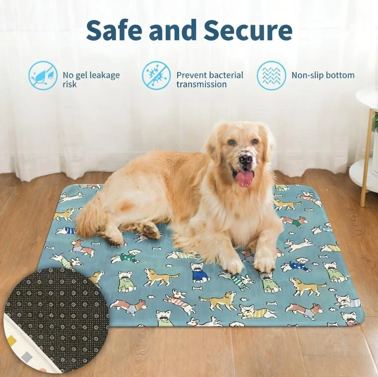 Cooling Pet Mat For Dogs And Cats Washable Non-slip Ice Pad_voghion.com