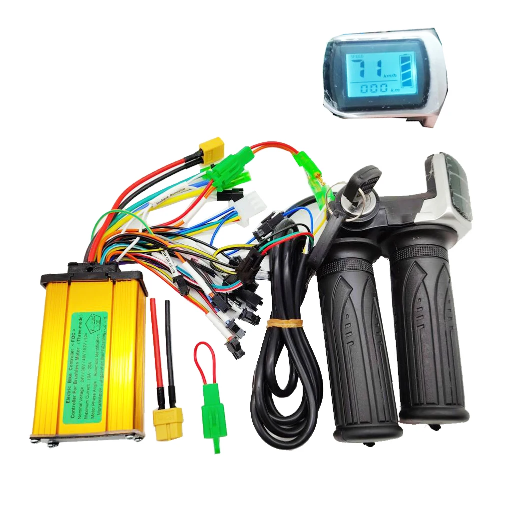 Electric Bike Twist Throttle 36V 48V Grip Speed Display for All