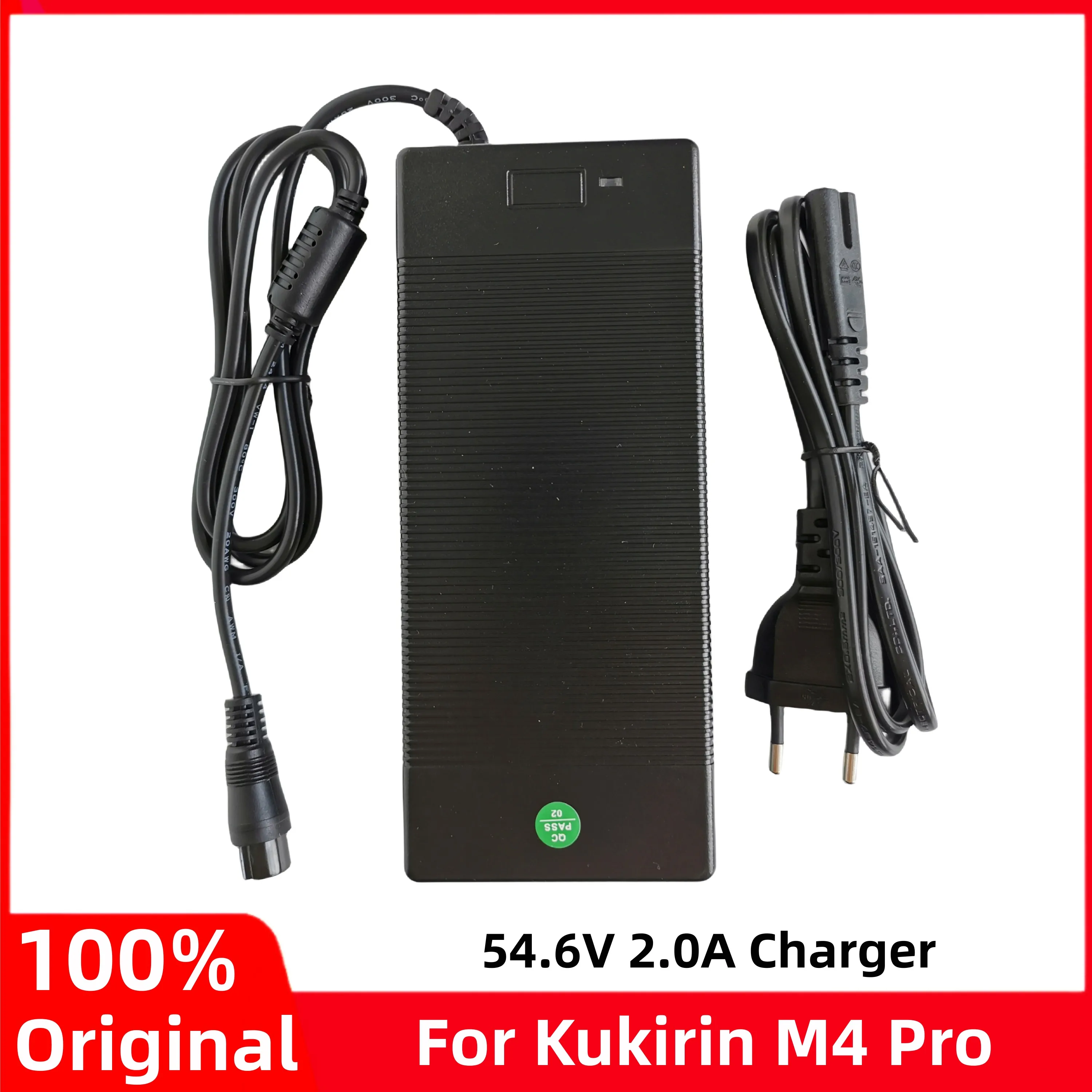 Оригинальное литиевое зарядное устройство 54,6 в, 2 А для аккумулятора Kugoo kirin M4/M4 Pro для электрического скутера, зарядное устройство Kugookirin, Сменные аксессуары