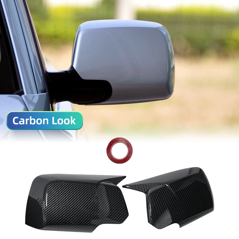 BMW X3 E83 2003-2010 차량 사이드 미러 커버 윙 캡 외부 도어 미러 보호 트림 카본 파이버