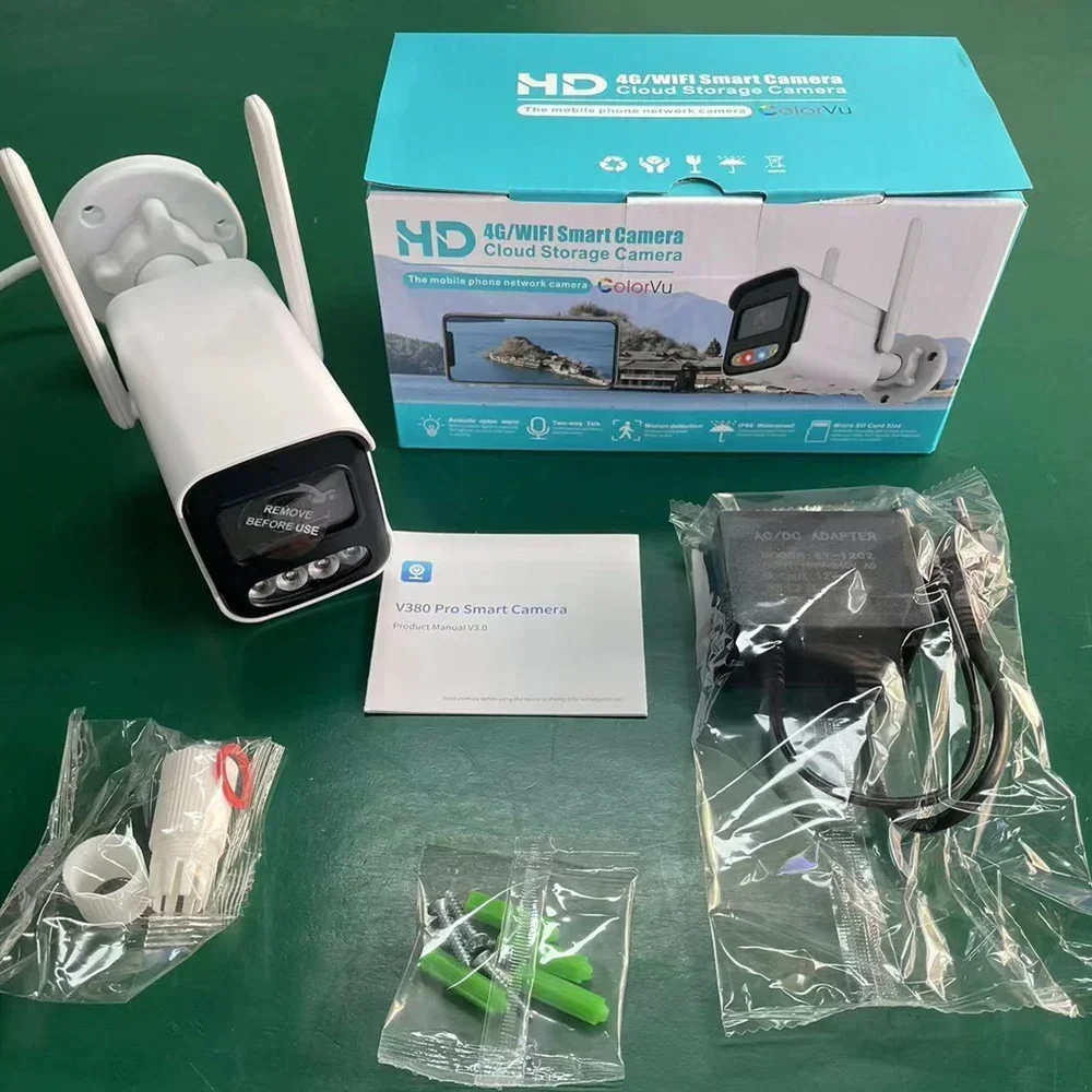 1080P Wifi IP Security Camera Outdoor ColorVu Night Vision Wireless CCTV Smart Camera 2 Way Audio TF card V380 Pro APP 5