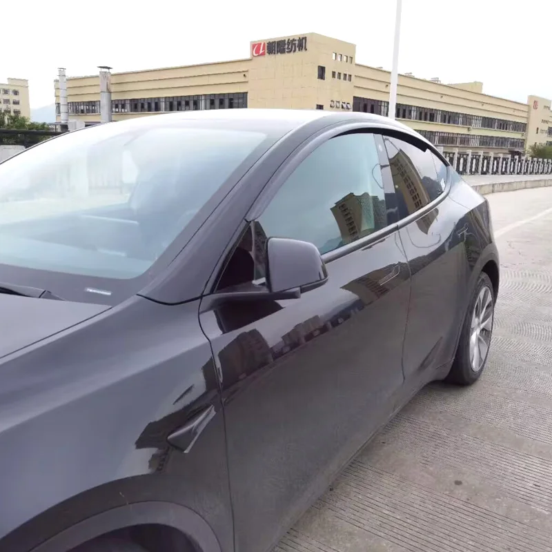 For Tesla Model Y Door Window Deflector Sun Rain Shield Weather Vent Visor
