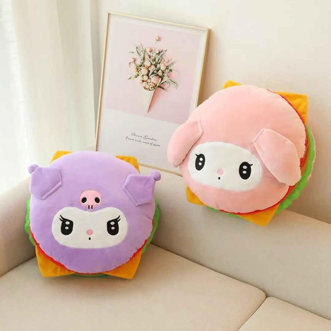 Miniso Sanrio Kuromi Cinnamoroll purin dog My Melody plush pillow Plush Doll Plush Toy cushion ornaments sleeping pillow Gift 2