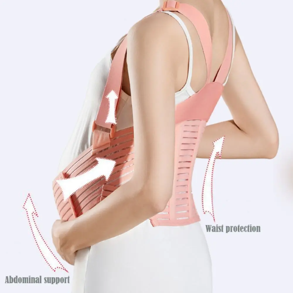 Adjustable Prenatal Support Belt Ultra-thin with Shoulder Maternity Belly Bands Breathable Pregnancy Abdominal Binder