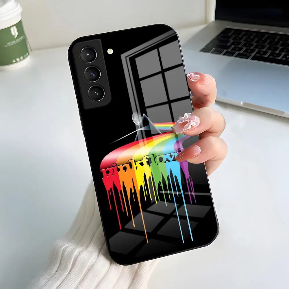 Pink Floyd Themed Glass Phone Case - Rock Band Edition