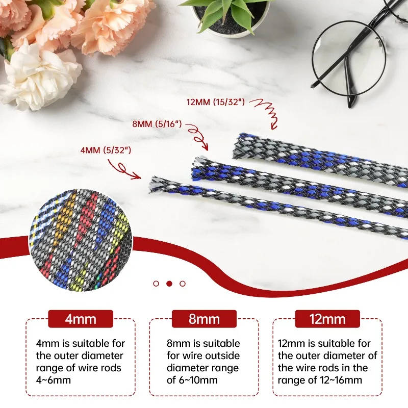 Expandable Braided Cable Sleeve – Premium Insulation and Protection