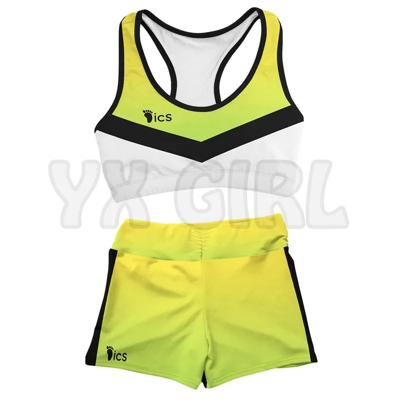 Haikyuu Team Itachiyama 3D Printed Active Wear Set Combo Outfit Yoga Fitness Soft Shorts Women For Girl Short Sets утяжеленный мяч bosu soft fitness ball 1 8кг hf 72 10879 m