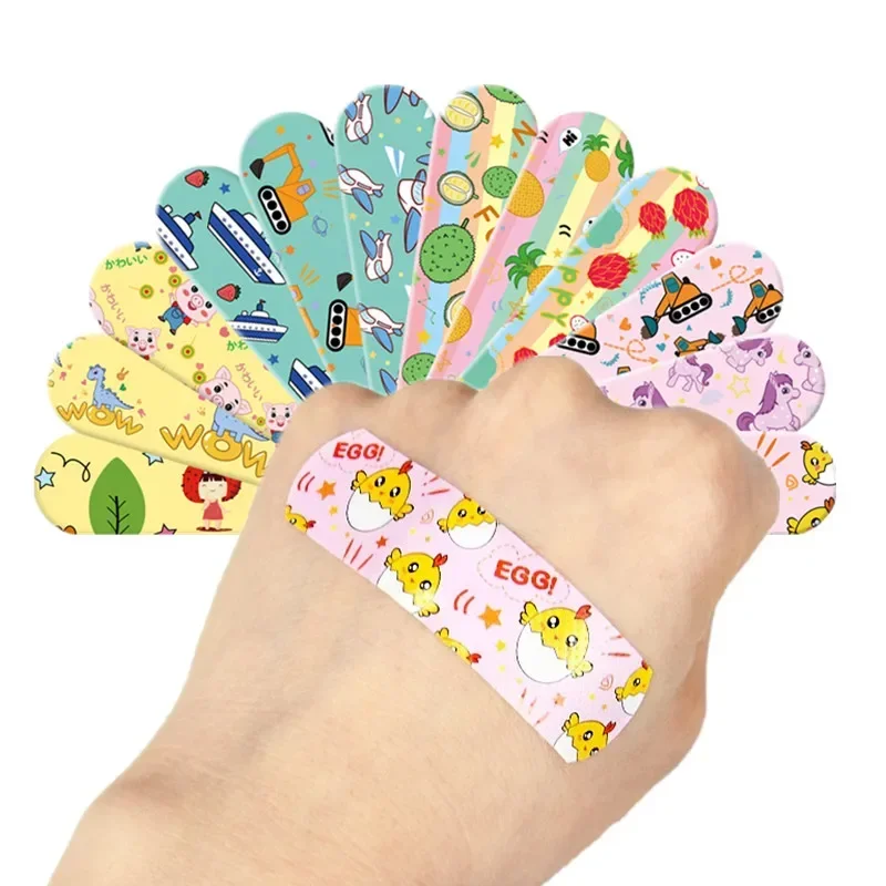 120pcs/set Cartoon Band Aid for Children Kids Animal Fruit Prints First Aid Skin Patch Wound Dressing Plasters Adhesive Bandages