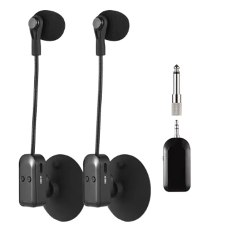 2.4G Wireless Instrument Microphone Receiver With Detachable Suction Cup For Violin Cello Accordion Speakers Microphone