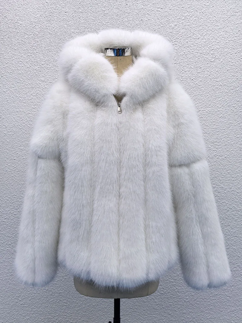 [LUV IS TRUE]★VL STAR FUR JACKET Love Token Sean Faux Fur Hooded Jacket – Love Token US