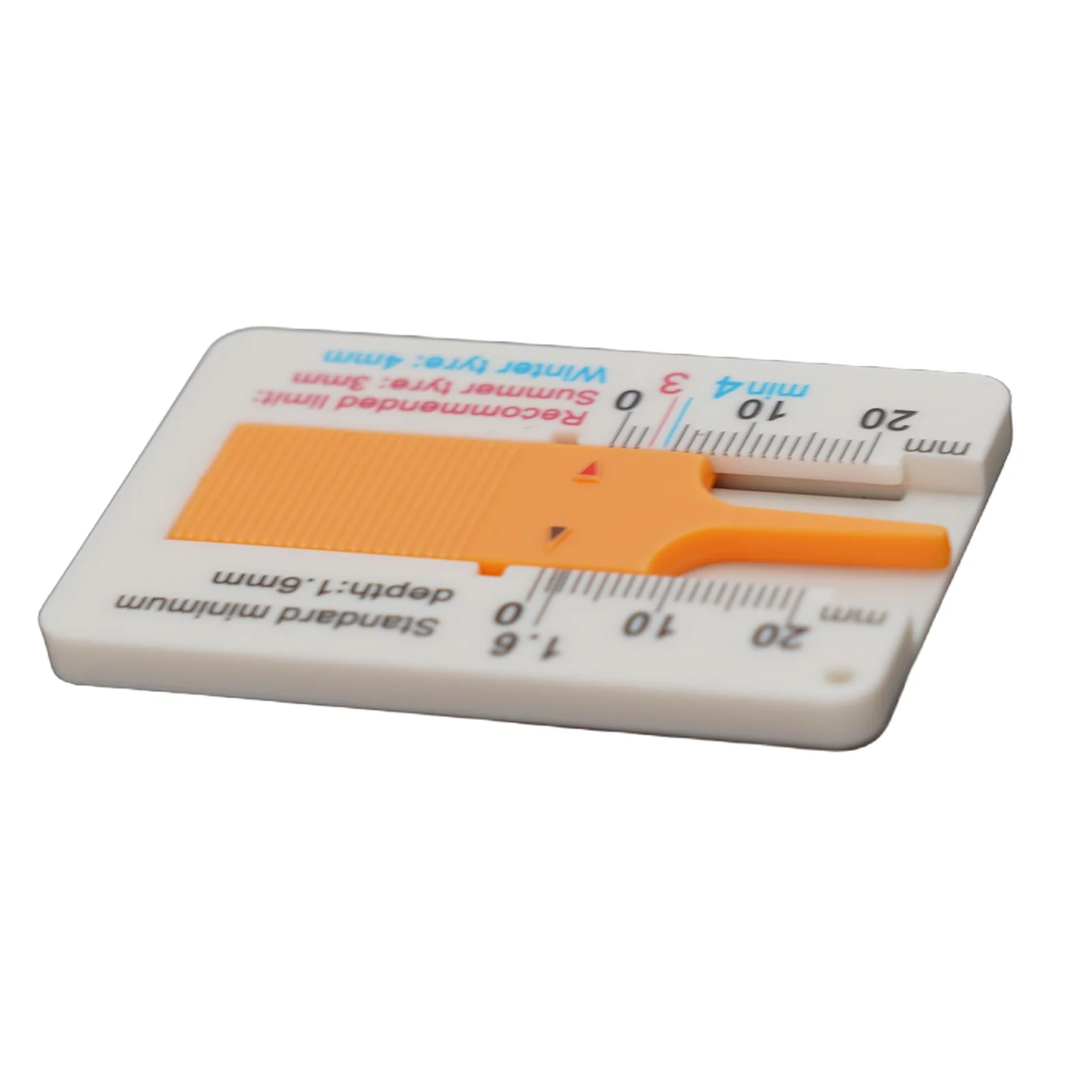 Reifenprofiltiefenmesser 0-20mm Auto Rad Profiltiefenmesser Tiefenindikator Lineal Kunststoff Messwerkzeug – Detail 5