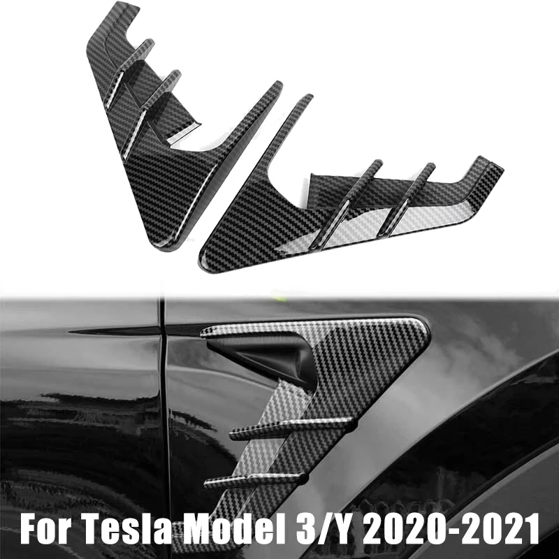 Plastic Trim Cover Bumper Tow Hook Cover Brake Caliper Cover Neoprene Jack Cover For Tesla Model 3 Y Camera Flanks Car Side Wing Panel Cover Spoiler Dust Cover Decoration Modification Accessories
