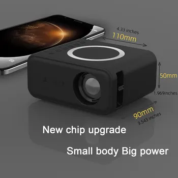 YT300 Mobile Video Projector Kids Home Support 1080P Theater Media Player Wired Wireless Same Screen Projector YT200 Upgrade - Image 3