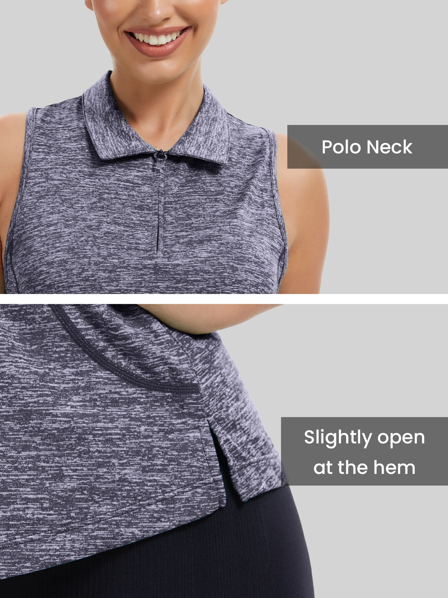 Women’s Sleeveless Golf Polo 3