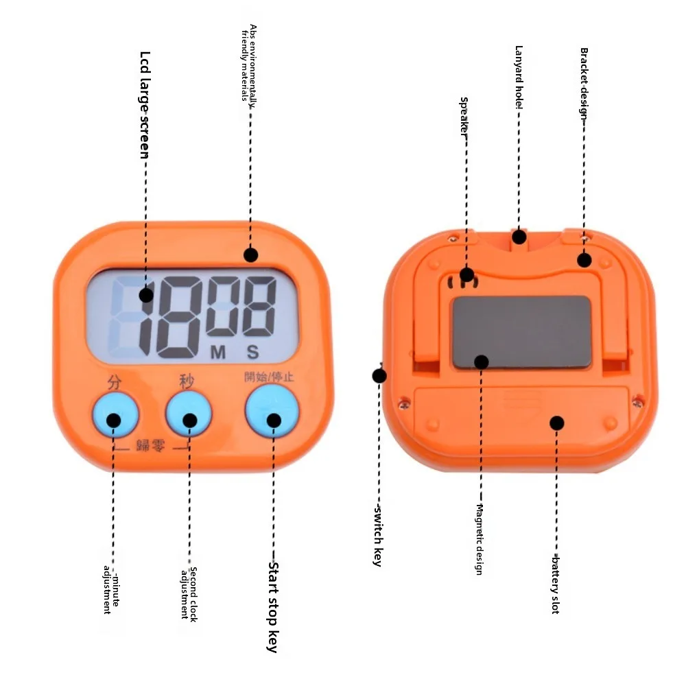 Egg Timer Children Alarm Clock Pomodoro Timer for Studying Gadgets Digital Kitchen Visual Tools Dining Bar Home Garden