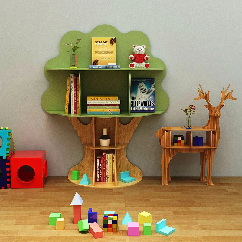 Toys Storage Children's Wall Shelf Organizer Bookcase Baby Bookshelf Kids Child Library Furniture Bookcases Infant Bookstore