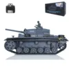 1/16 Heng Long 7.0 Plastic German Panzer III L Gift Remote Control Tank Toys Toucan Model 3848 3849 Machine Gun Sound TH17339 2