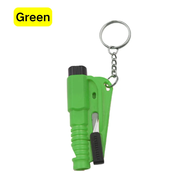 1pc 3 In 1 Car Window Breaker Safety Hammer Seat Belt Cutter Emergency