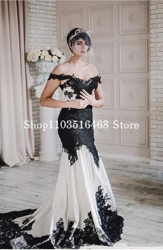 Mermaid Wedding Medieval Gothic Wedding Dresses Victorian Gothic