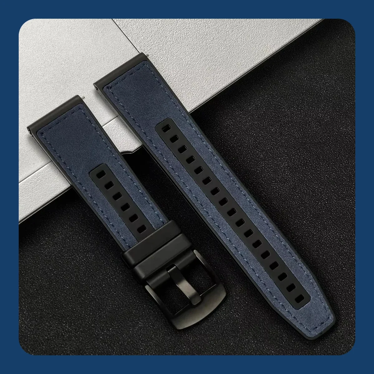 Versatile Silicone Watch Band - 20mm/22mm | Classic & Durable Strap