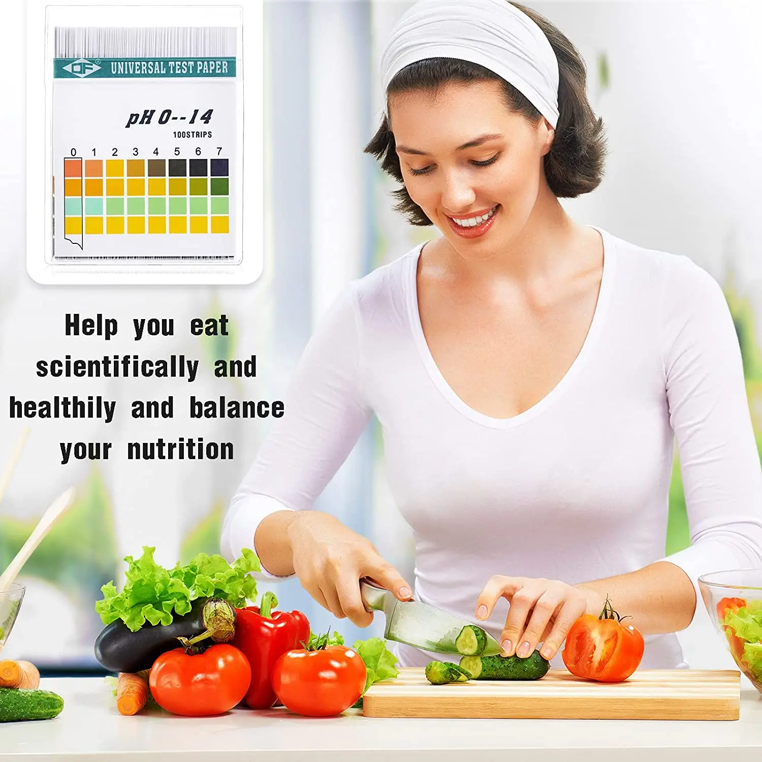 Description Picture 4 of item100 Strips 0-14 PH Alkaline Acid Indicator Paper Water Saliva Litmus Testing Kit for Test Body Acid Alkaline pH Level Skin Care