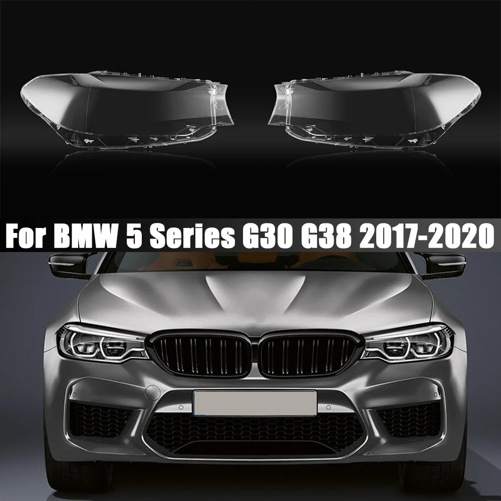 

For BMW 5 Series G30 G38 520i 523i 525i 528i 530i 2018 2019 2020 Transparent Headlamp Cover Headlight Lampshade Shell