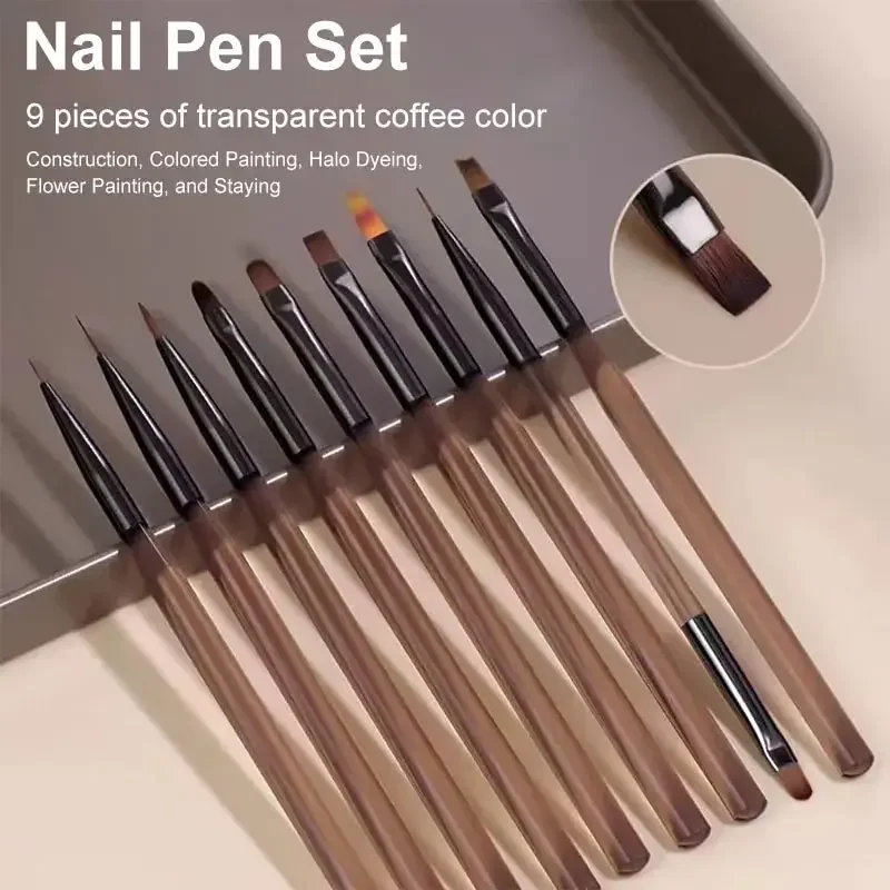 9-Piece Nail Art Brush Set 2