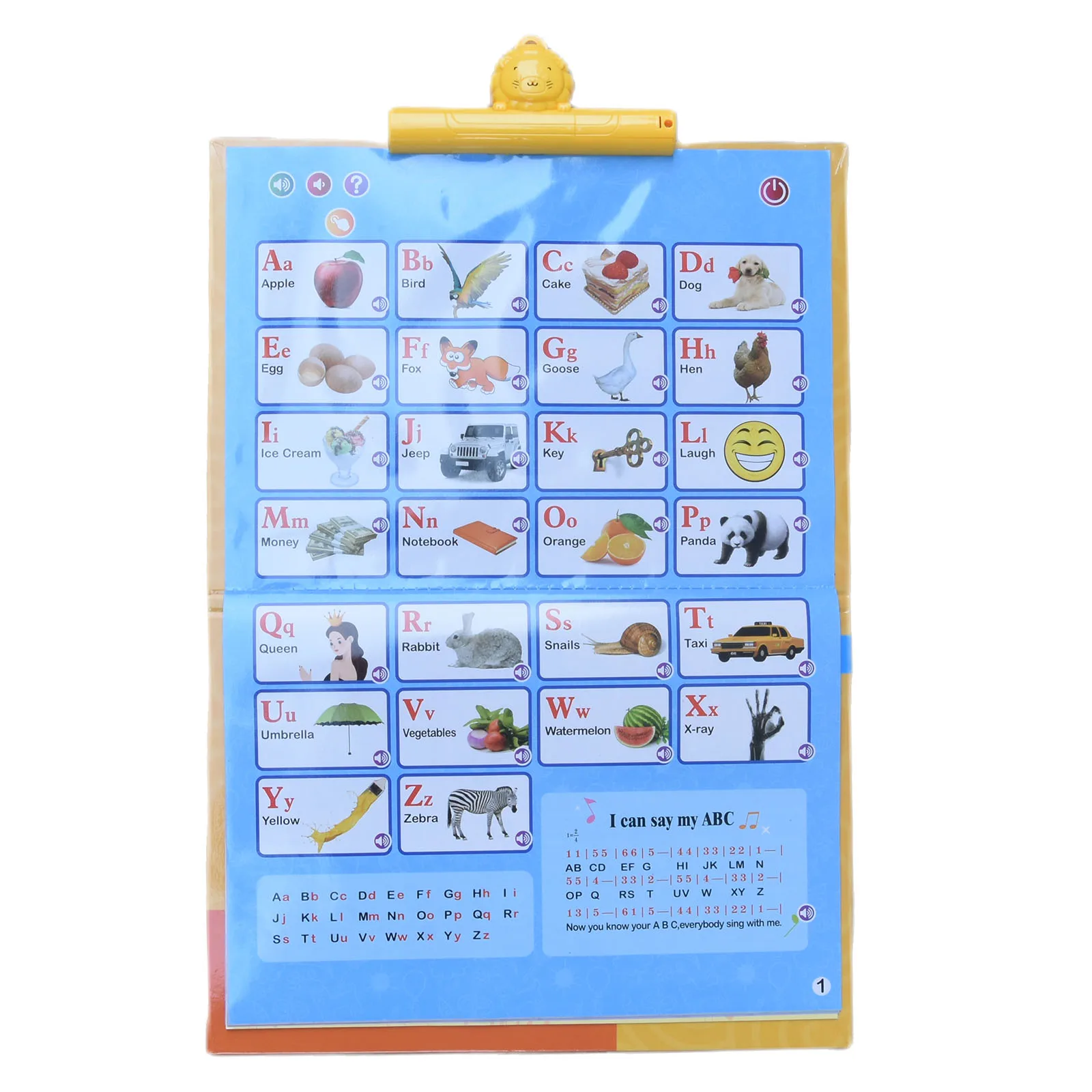 Kids Early Education English Hanging Wall Chart Letter Reading Audio Simulation Study Book Learning Machine Toys for Children 5