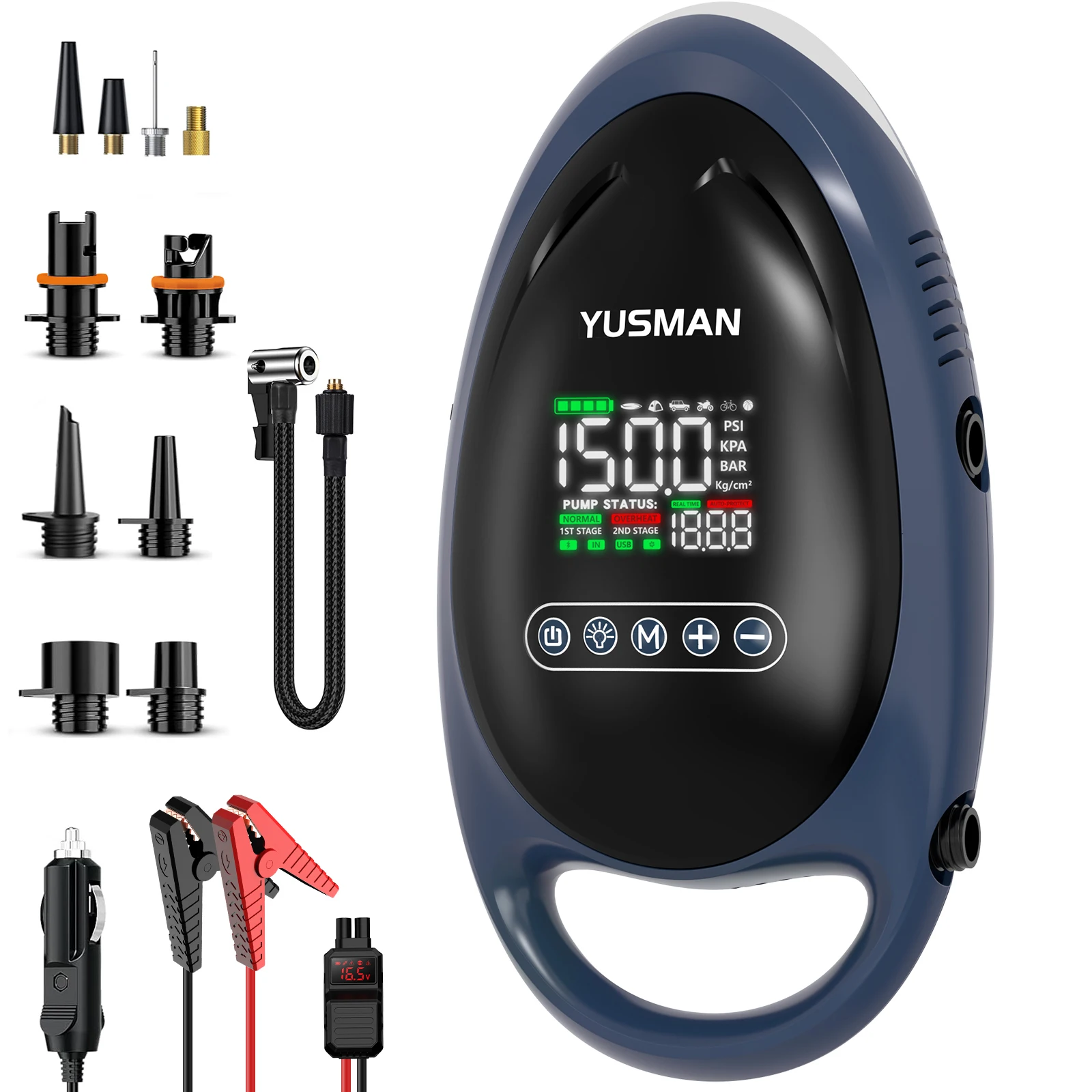 20PSI DC Inflatable Electric Air Pump High Speed Air Compressor for Outdoor Surfing Paddle Board Airbed Sup Boat Kayak