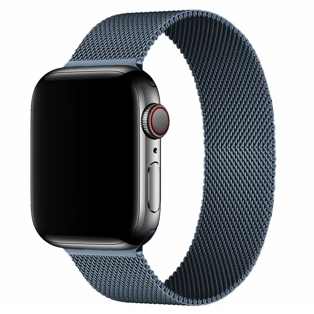 Magnetic Loop Strap For Apple watch Band 45mm 41mm 44mm 40mm 42mm 38mm Stainless steel correa bracelet iWatch serie 3 7 5 6 se 3 Space gray 3