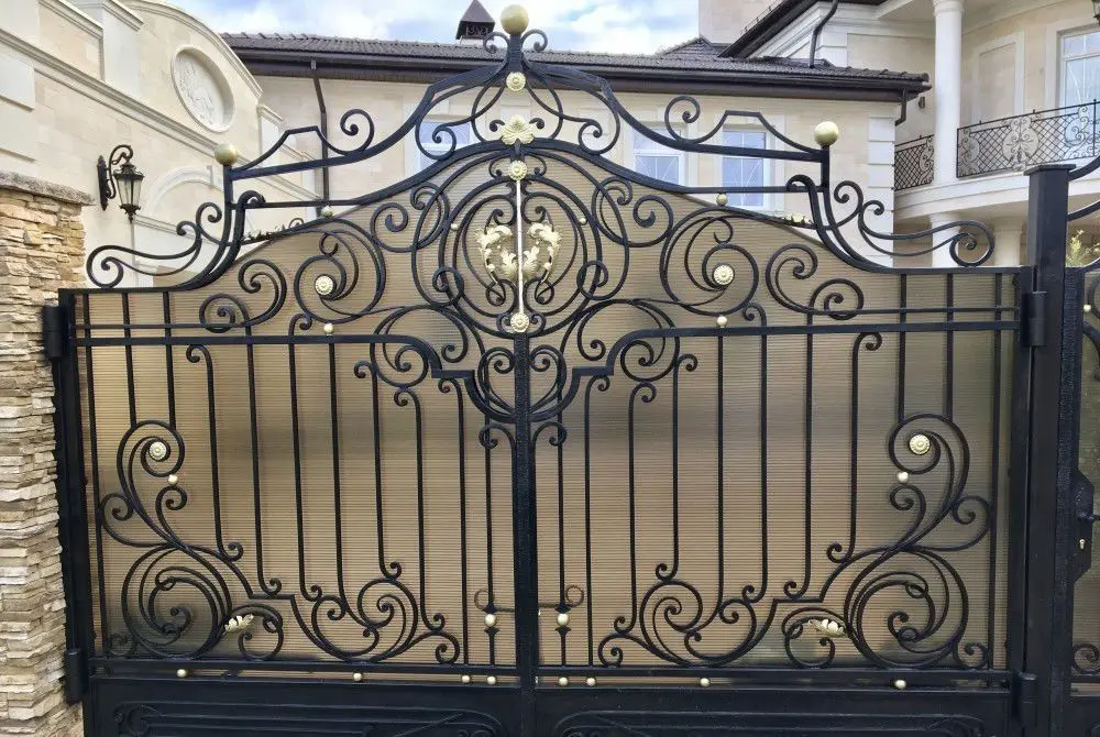 Golden Supplier Cheap Wrought Iron Gates Double Door Iron Gates Iron Gates Models 5