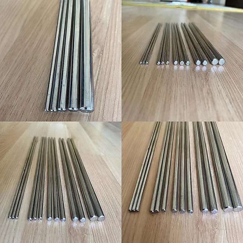 Steel Round Rod 10/25Pc Stainles Steel Solid Round Rod Lathe Bar Stock Assorted for DIY Craft Tool Diameter 2mm 2.5mm 3mm 5mm 6mm 8mm 10mm 14mm