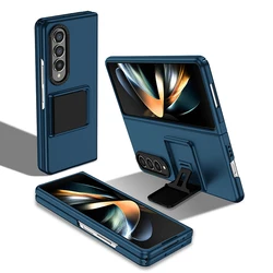 Premium Protective Case with Built-in Kickstand & Camera Guard - Multiple Colors Available for Galaxy Z Fold 5 (Blue)