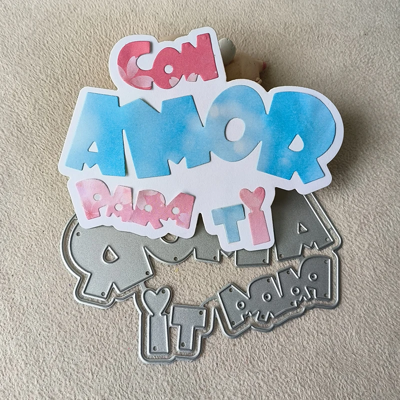 

Новинка, металлическая высекальная форма «love for you», рельефное украшение для фотоальбома «сделай сам»