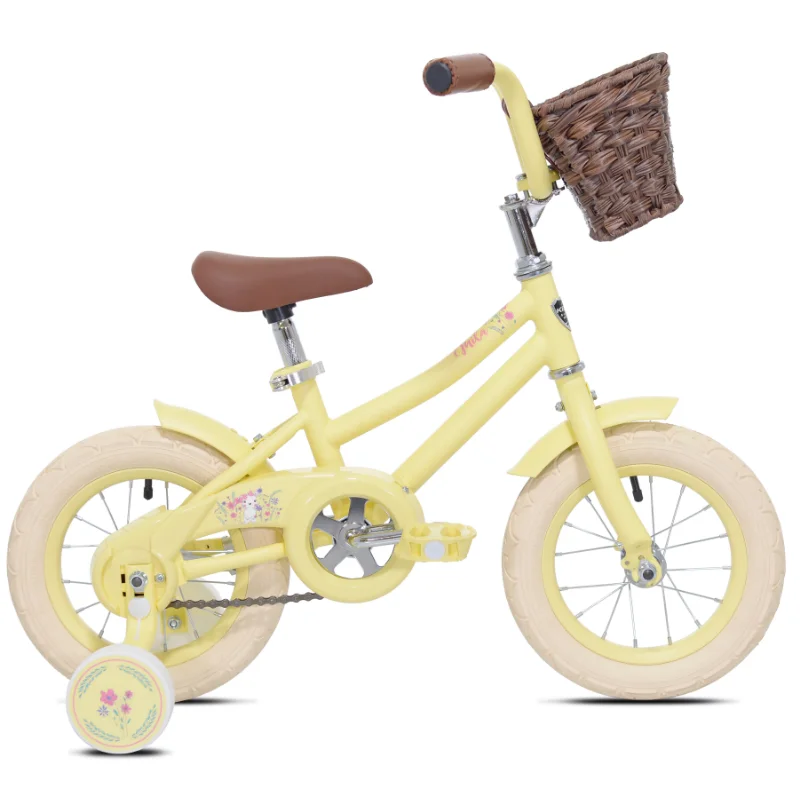 

Kent Bicycle 12-inch Girls Mila Bicycle, Yellow/ Pink