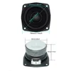 1pcs 78MM 4 Ohm 15W Subwoofer Speaker 3 Inch Convex Cap Bass Square Woofer DIY Bookshelf Speakers Hifi Home Sound Theater 2