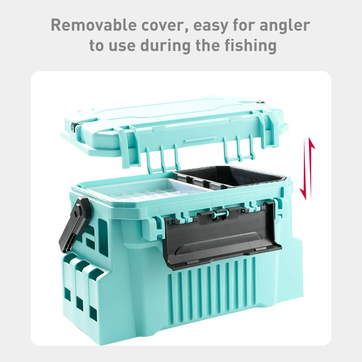 Fishing Tackle Box 20L with egi box Multifunction for seawater Fishing