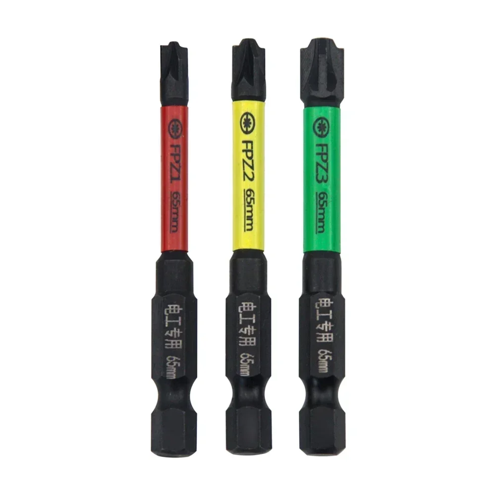 65/100mm 자기 특수 슬롯 형 십자 드라이버 비트 FPH1 FPZ1 FPH2 FPZ2 FPH3 FPZ3 회로 차단기 용 전기 드라이버