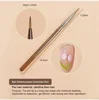 9pcs UV Gel Nail Brush DIY Painting Liner Pen Manicure Acrylic Drawing Brushes Nail Art Design Nails Tip Display Painting Tools 6