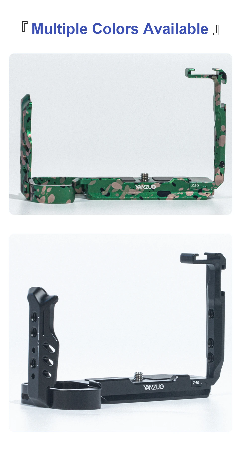 Camera Cage for Nikon Z50 Camera Bracket Protective Frame Quick Release Plate wi