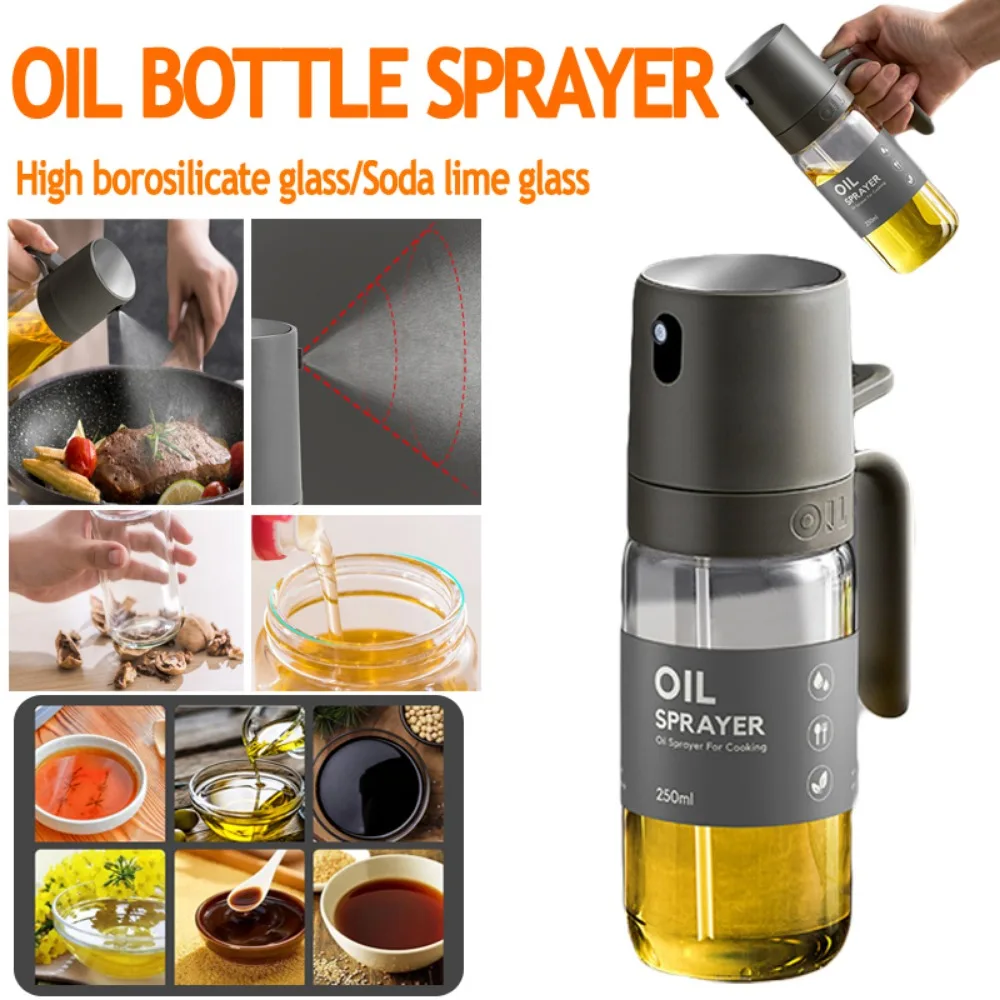 Kitchen Oil Spray Bottle Edible Oil Sprayer Glass Bottle Camping BBQ Cooking Baking Condiment Spray Container oil spray bottle