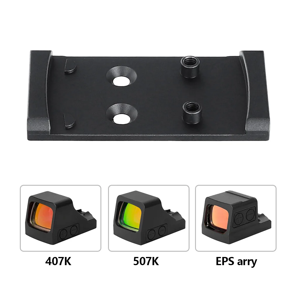 Red Dot Sight ohhunt Red Dot Adapter Plate Compatible with 407K 507K EPS Carry RomeoZero and RD U1