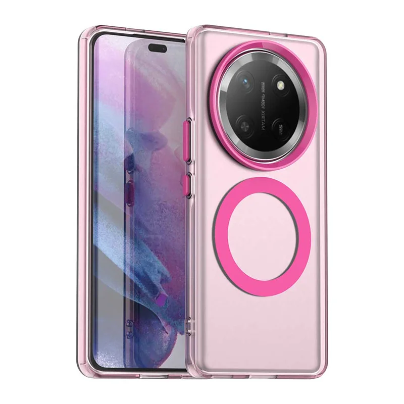 Magnetic Matte Translucent Armor Shockproof Case with MagSafe Wireless Charging Compatibility