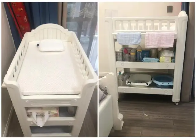 N Care Changing Table With Tub Diaper Change, Bath, Integrated