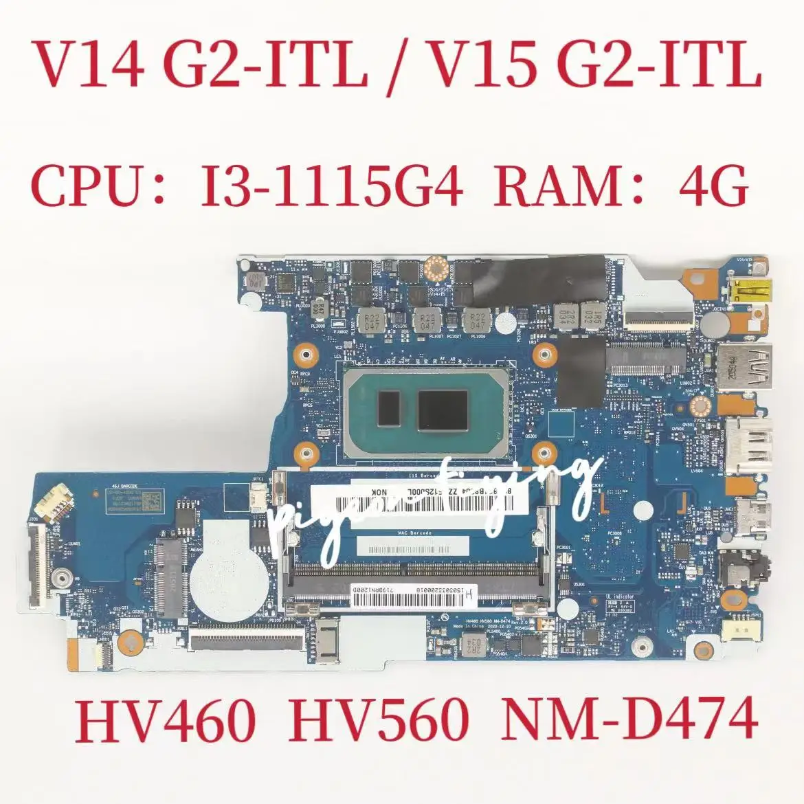 V15 G2ITL Mainboard for Lenovo V14 G2ITL Laptop Motherboard CPUI3