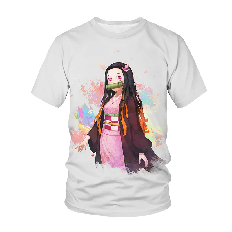 

2024 New Summer The Ghost Killer T-Shirts For Men 3D Printed Harajuku Tops Short Sleeve Fashion Casual Oversized Clothing Tees