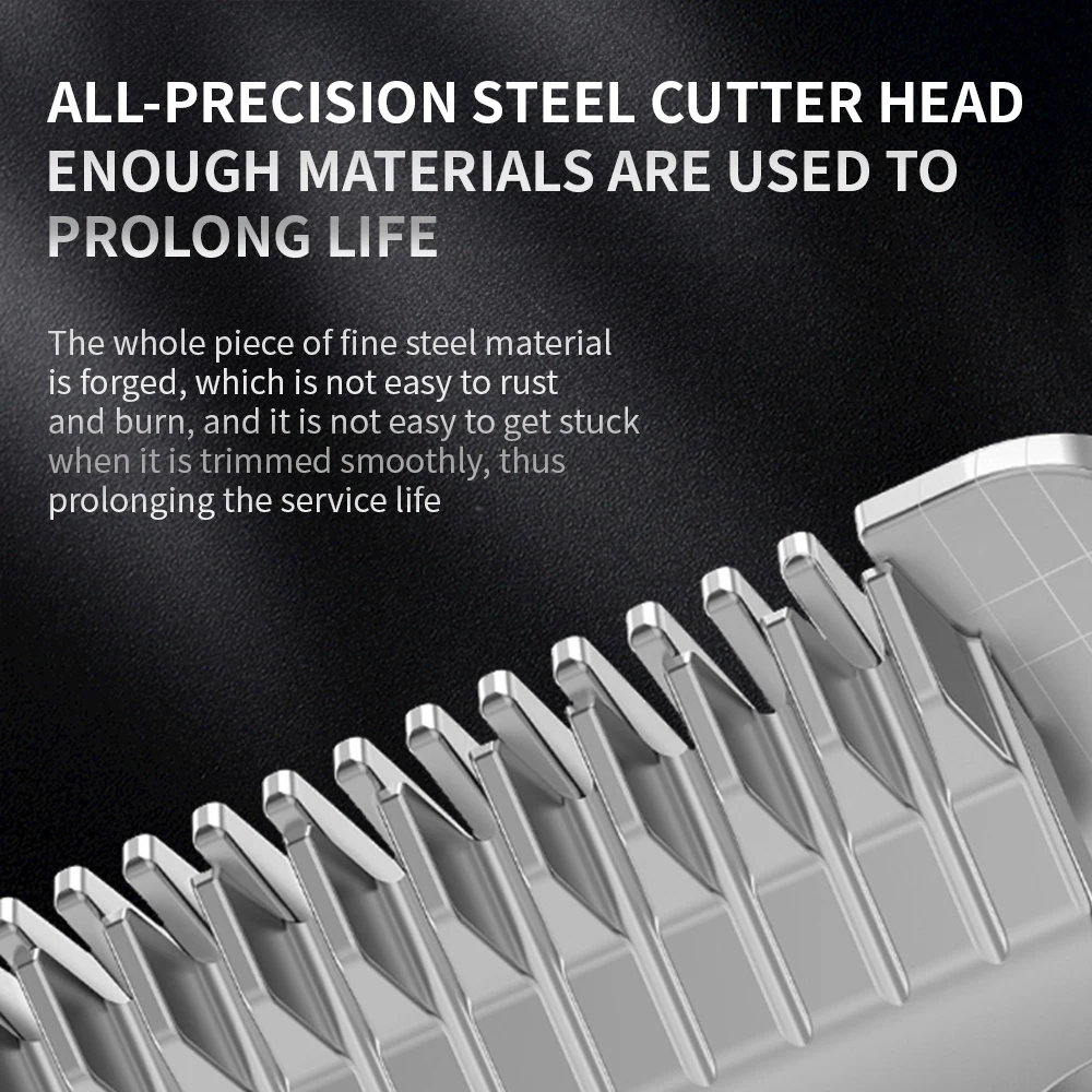 Pet Grooming Clipper Professional Dog Hair All Metal Rechargeable Low Noice
